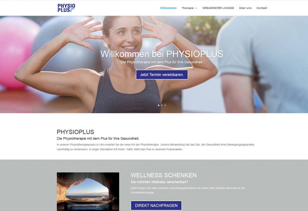 Physiotherapie Webseite